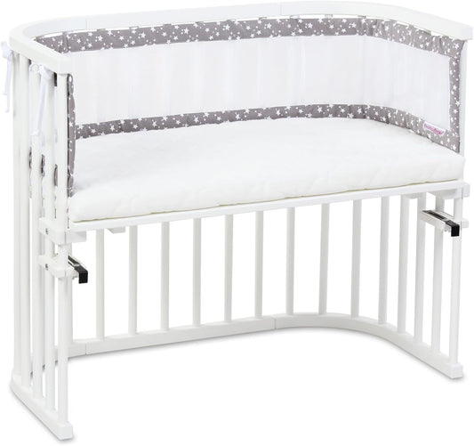 Babybay babynest Mesh-Piqué suitable for model Boxspring XXL, taupe stars white