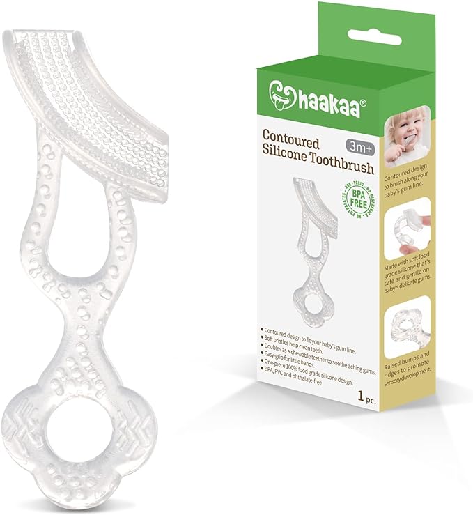 Haakaa Contoured Silicone Toothbrush