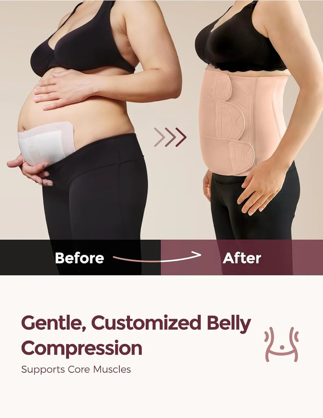 Momcozy Ergowrap Back Support Belt Beige