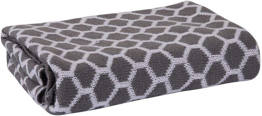 Playgro Cotton Blanket Wrap Honeycomb Grey