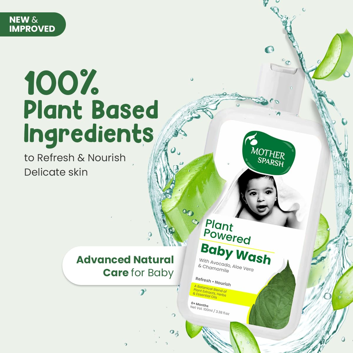 Mother Sparsh Plant baby wash 100ML