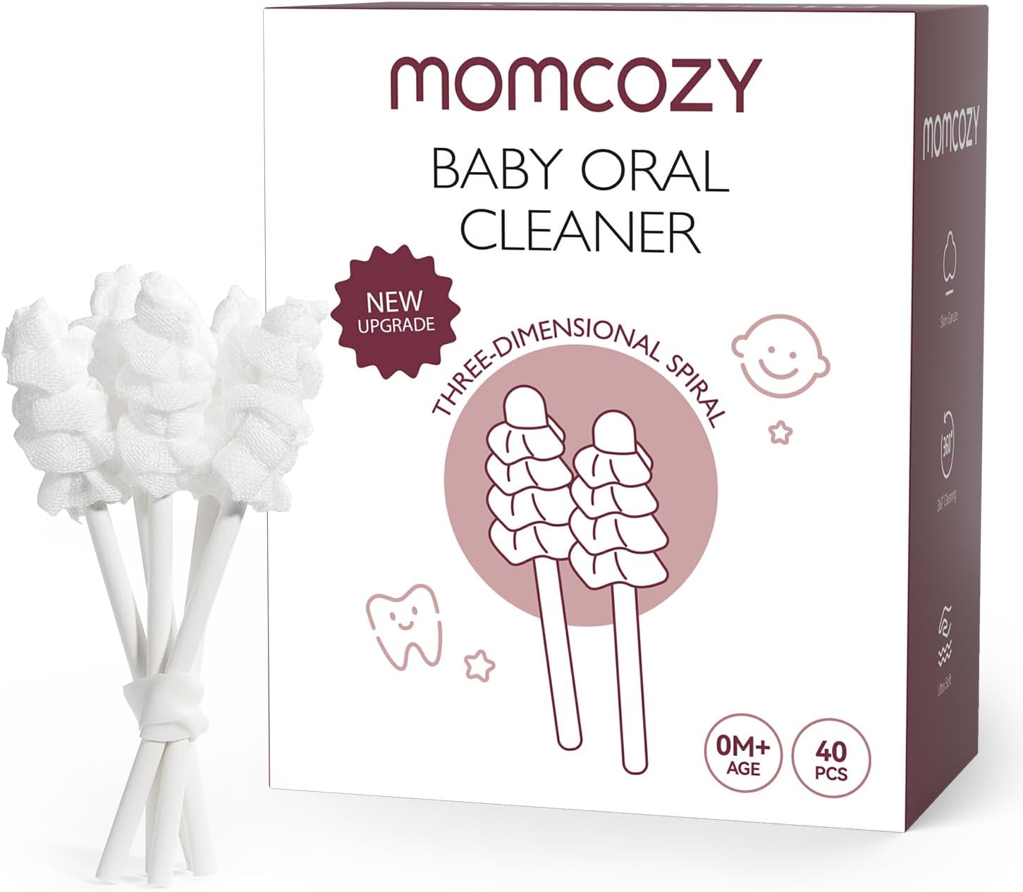 Momcozy Baby Disposable Oral Cleaner 40pcs