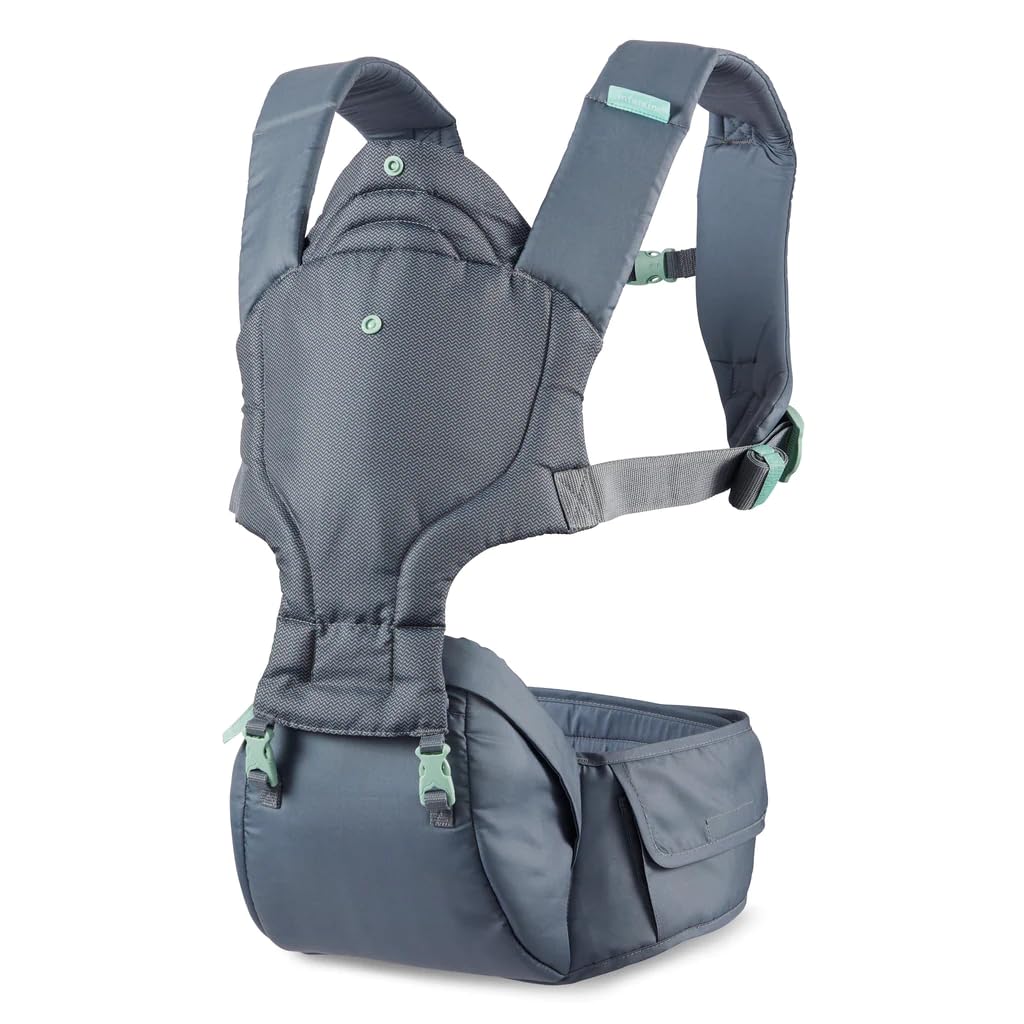 Infantino - Hip Rider Plus 5-in-1 Hip Seat Carrier - Grey