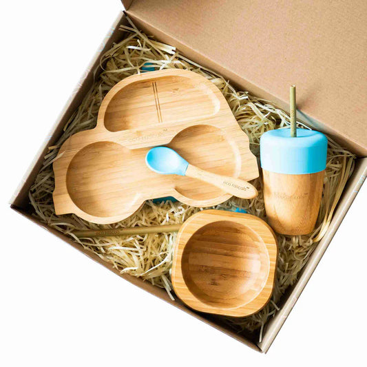Eco Rascals Car Bamboo Weaning Gift Set – Yellow