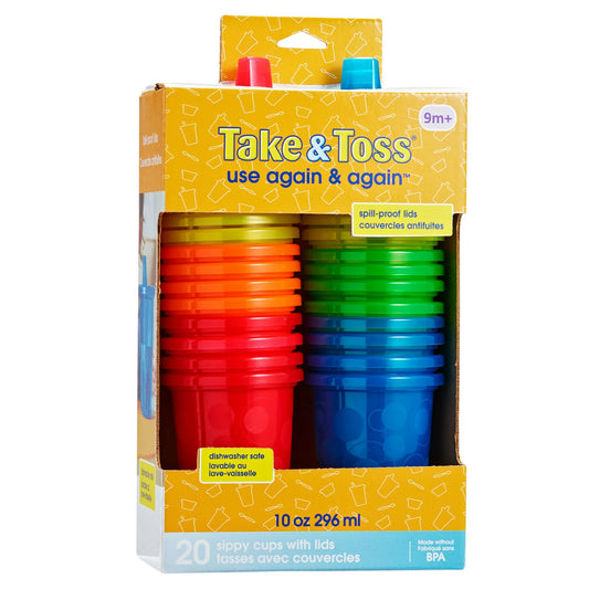 The First Years Take & Toss -  10oz Sippy Cup - Pack of 20