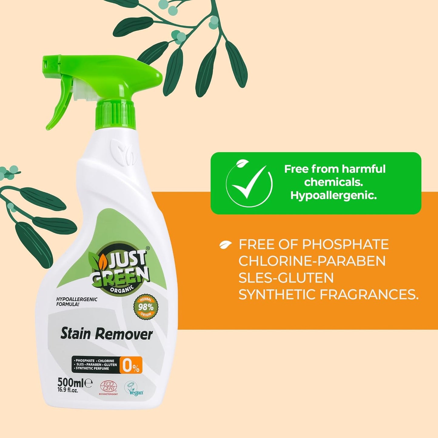 Just Green Organic Stain Remover
