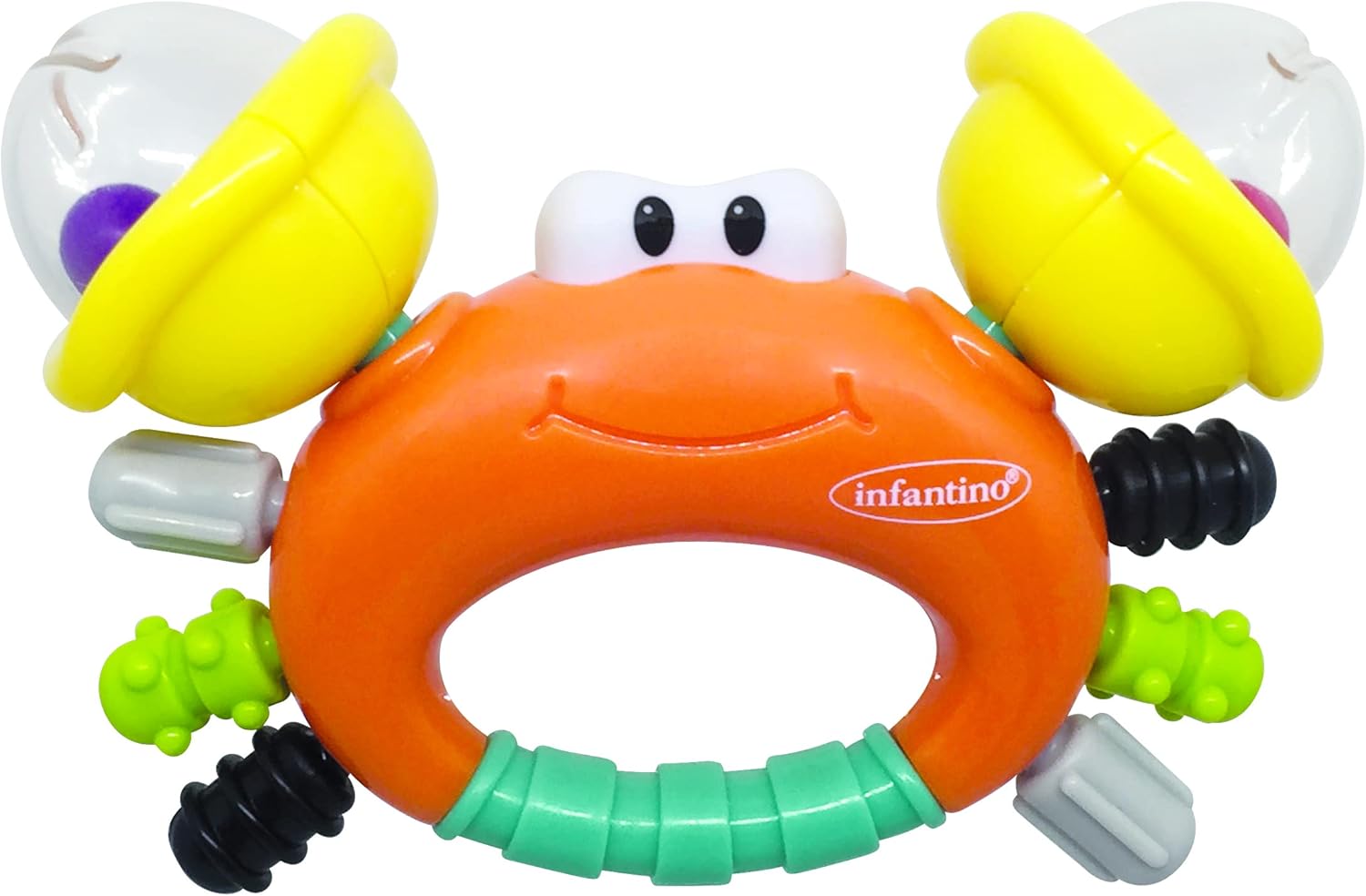 Infantino Sand Crab Rattle & Teether | 0M+