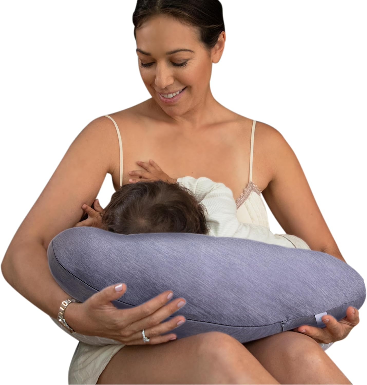PharMedoc My Little Bean Nursing Pillow - Dark Grey Cooling Fabric