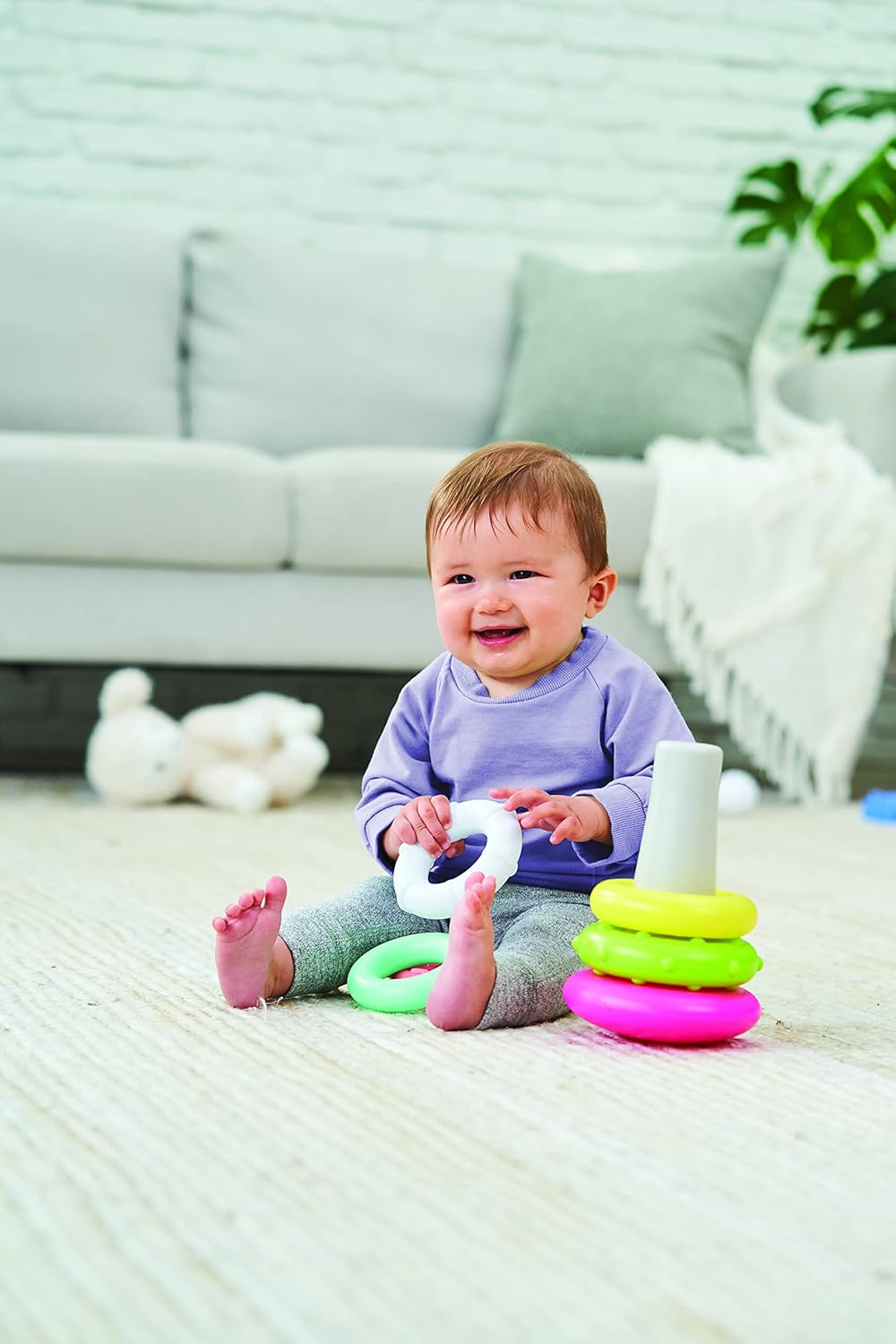 Infantino Rock N Rings - Pink | 6M+