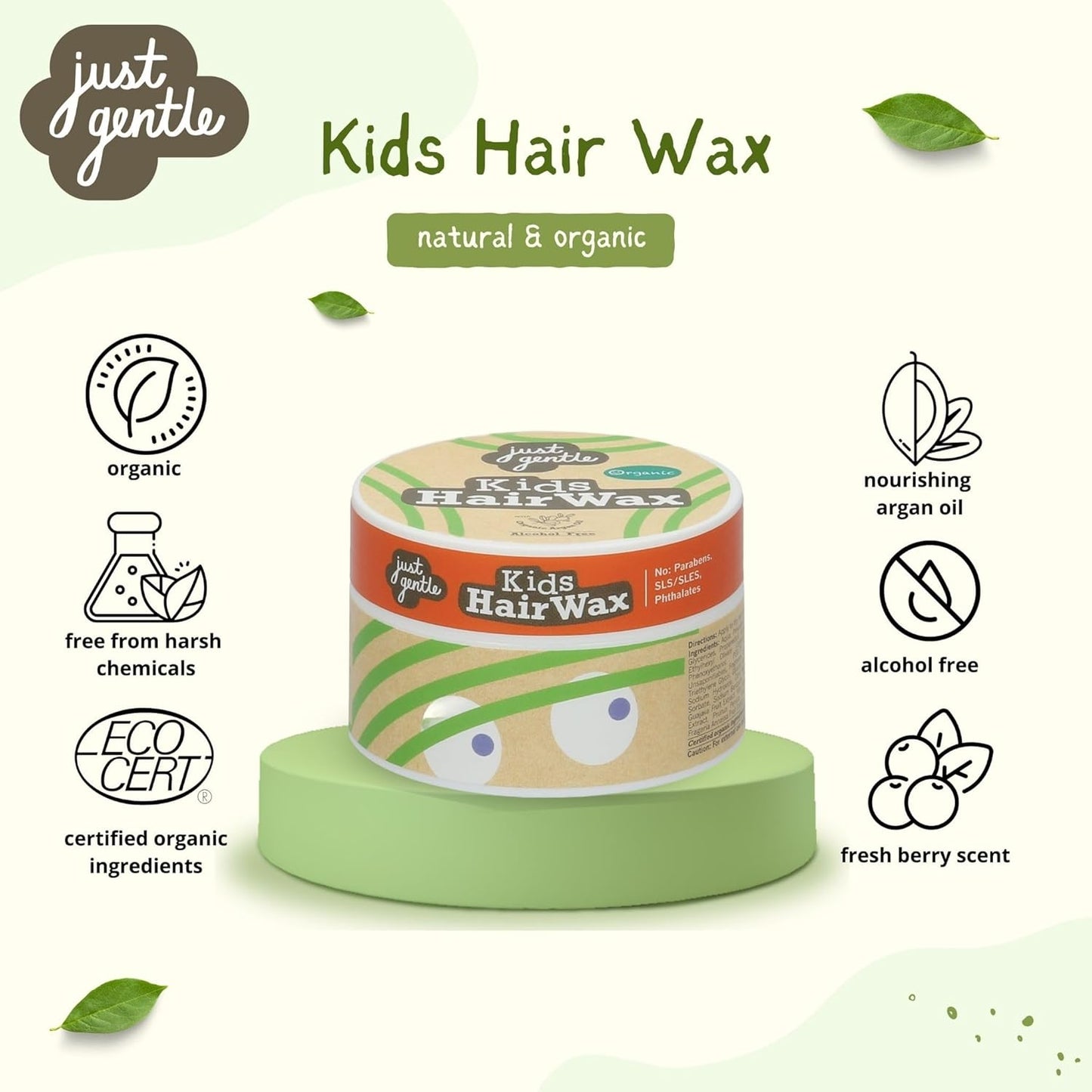 Just Gentle Kids Hair Wax