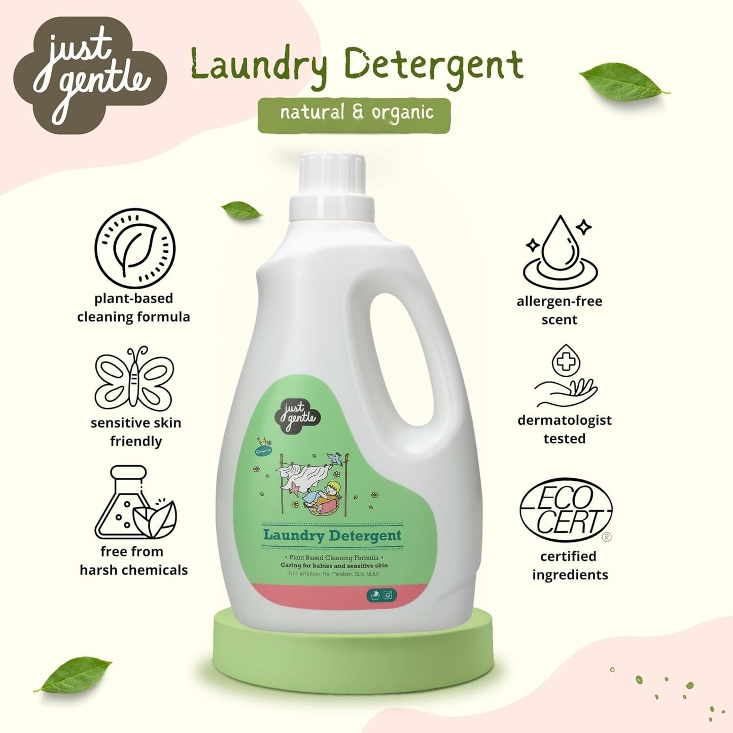 Just Gentle Laundry Detergent 3 L