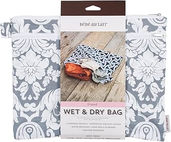 Bebe Au Lait Wet & Dry Bag Grand Print-Chateau Silver