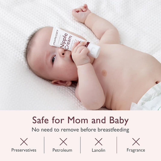 Momcozy 100% Momcozy Natural Nipple Cream, Vegan Lanolin-free Nipple Butter