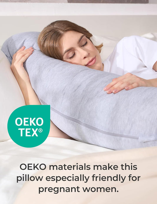 Momcozy J Shaped Maternity Body Pillow