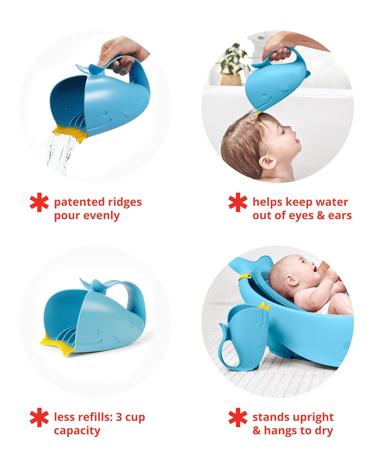 Skip Hop Moby Water Fall Bath Rinser