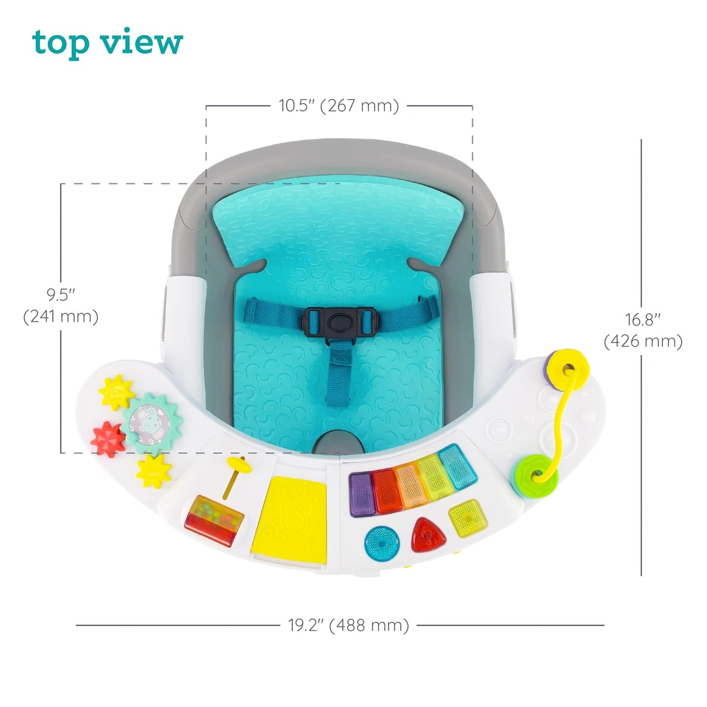 Infantino Music & Lights 3-In-1 Discovery Seat & Booster-Handle | 4M+
