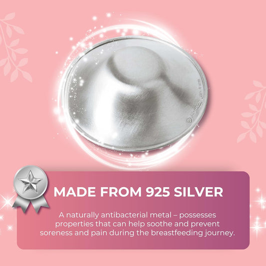 Silverette Silver Nursing Cups - XL