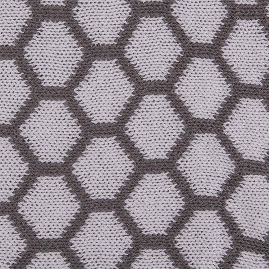 Playgro Cotton Blanket Wrap Honeycomb Grey