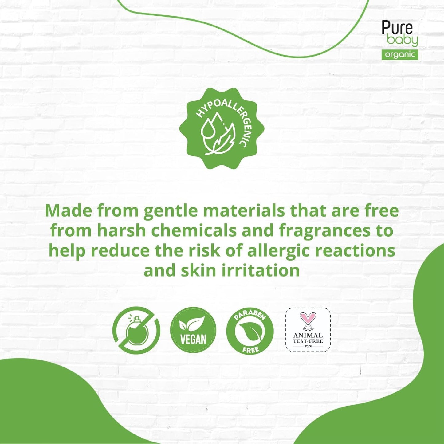PURE BABY - ECO Diapers Size 5, Junior, 40 pieces (11-25kg)