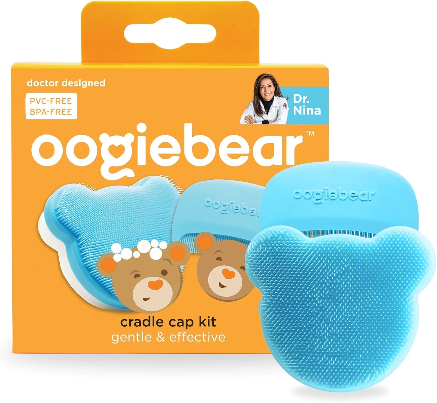 Oogiebear Cradle Cap Brush Kit for Babies