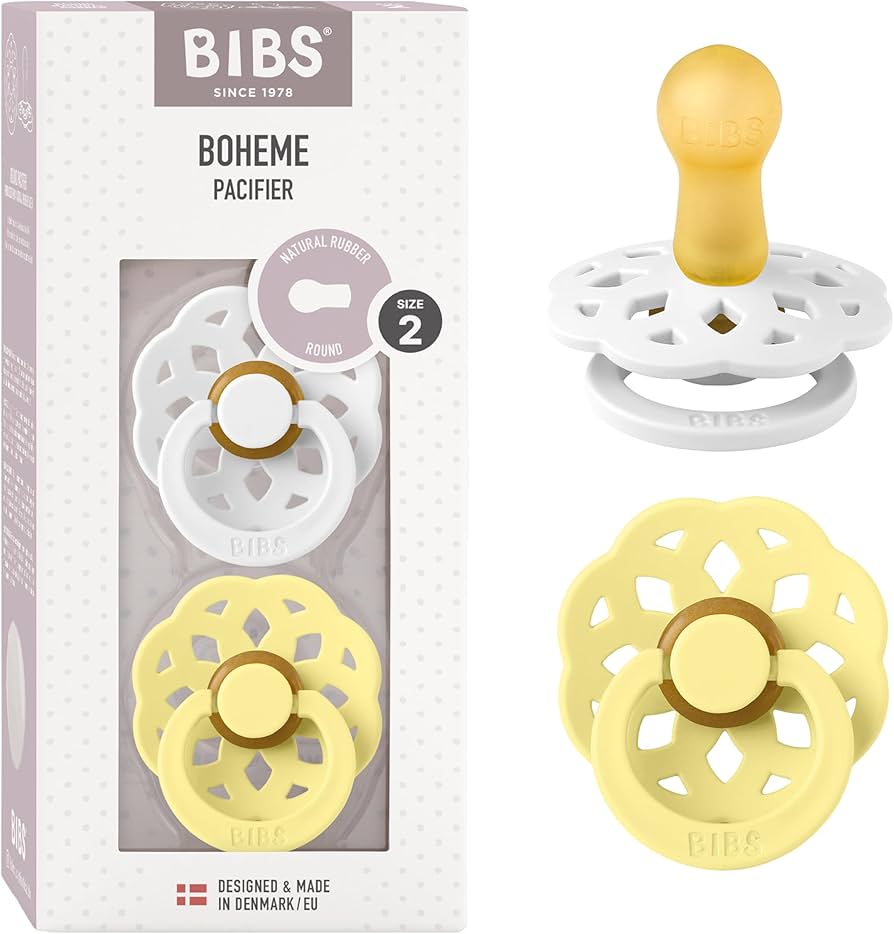 BIBS Boheme 2 PACK Latex White/Sunshine