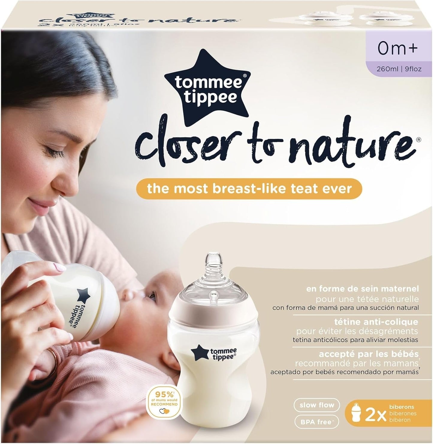 Tommee Tippee CTN 260ML PP Bottle Twin Pack