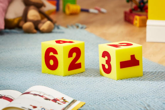 Learning Resources Giant Soft Numeral Cubes, Set of 2