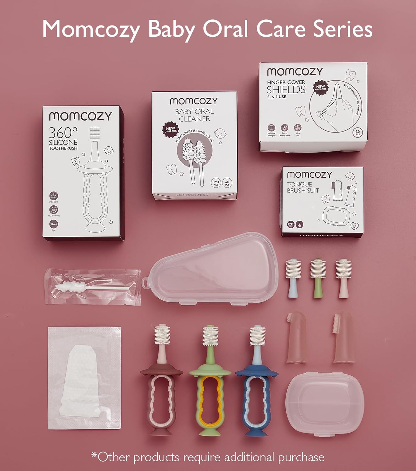 Momcozy Oral Care Series: Finger Wipes (30ct)