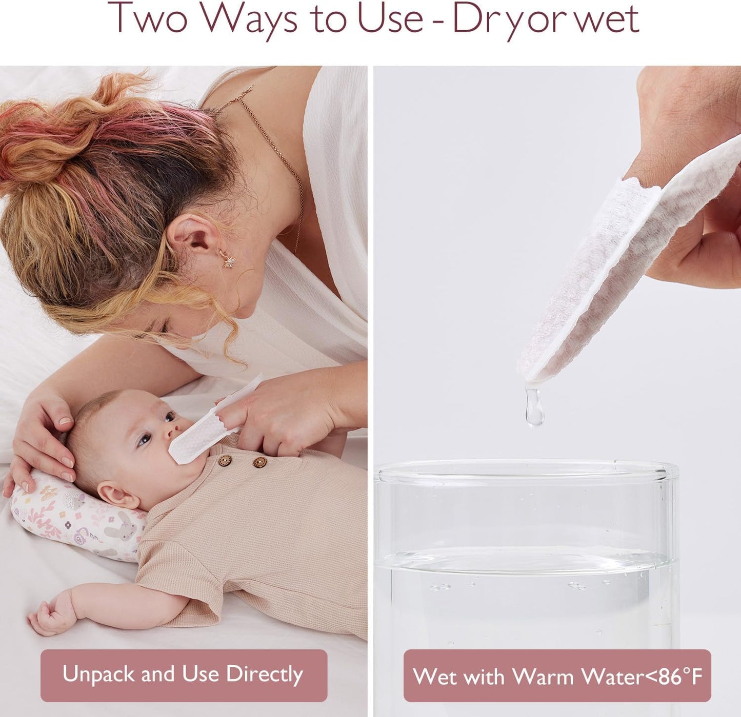 Momcozy Oral Care Series: Finger Wipes (30ct)