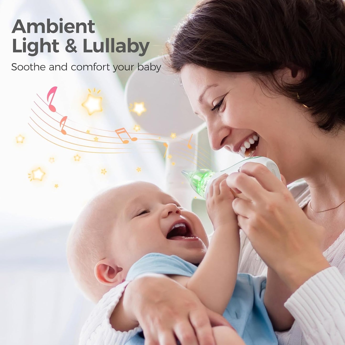 Momcozy Baby Nasal Aspirato Electrical Rechargeable with Light and Music