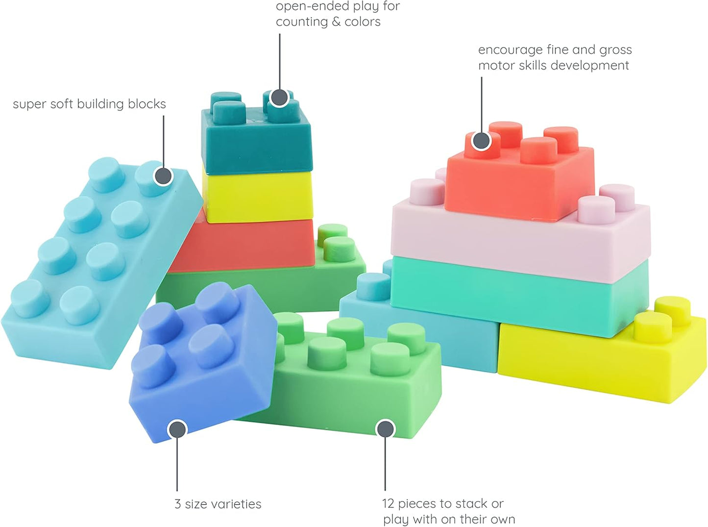 Infantino Super Soft 1St Building Blocks | 0M+