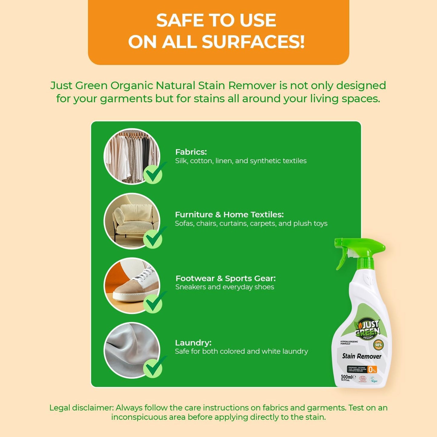 Just Green Organic Stain Remover