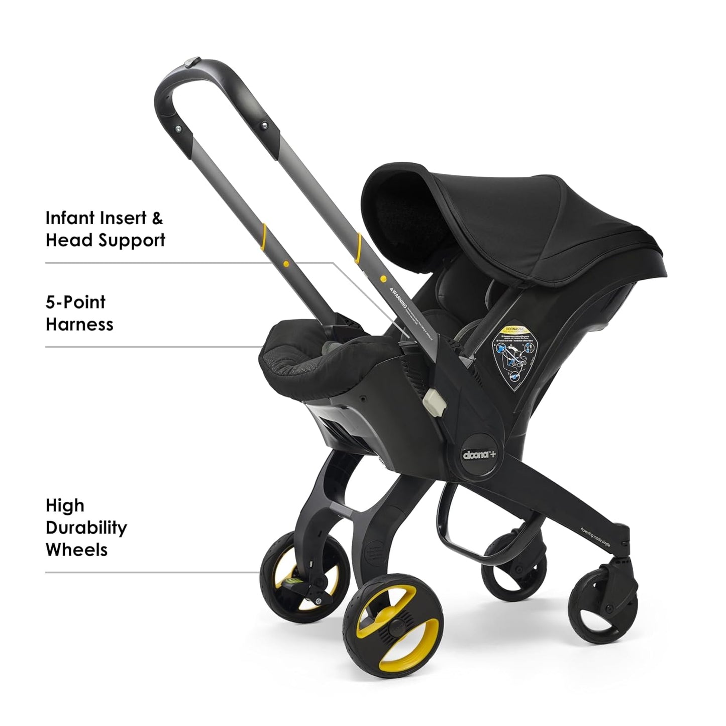 Doona X Infant Car Seat Nitro Black