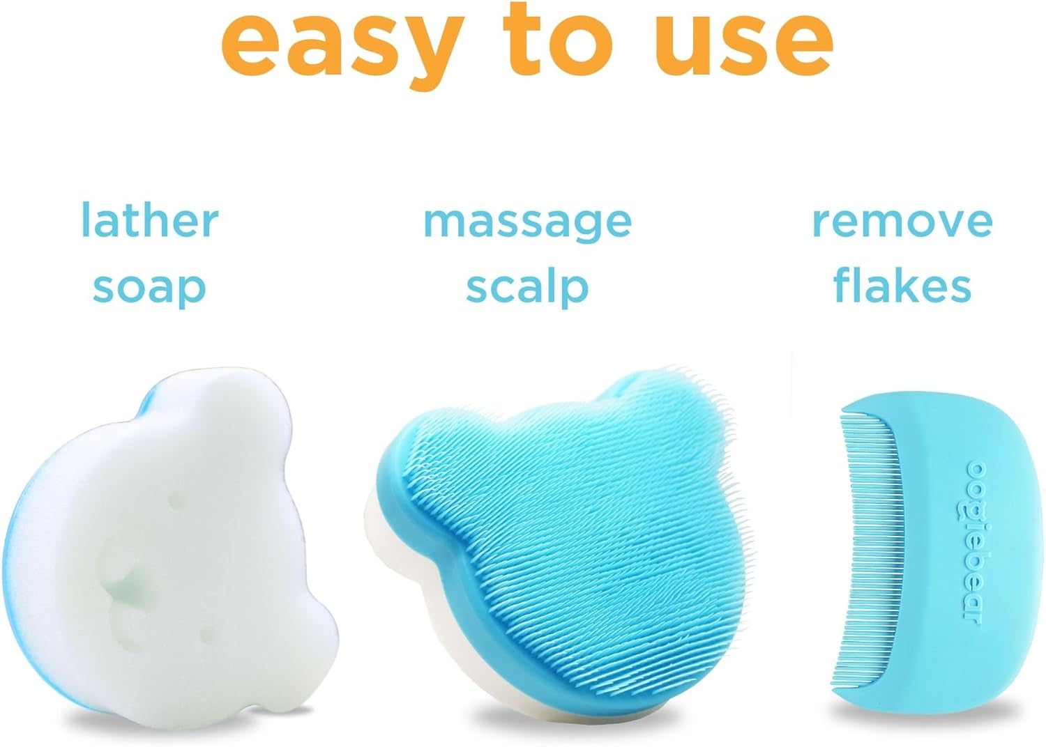 Oogiebear Cradle Cap Brush Kit for Babies