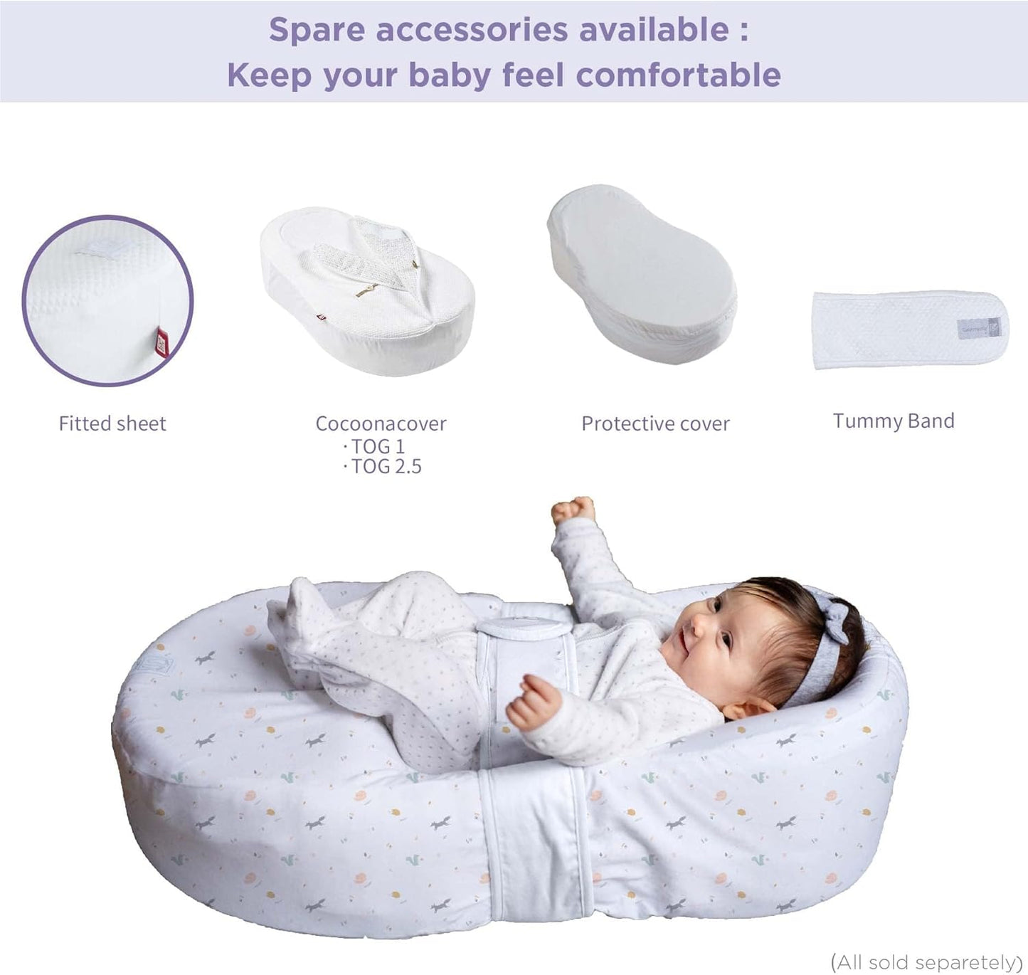 Red Castle Cocoonababy Nest White
