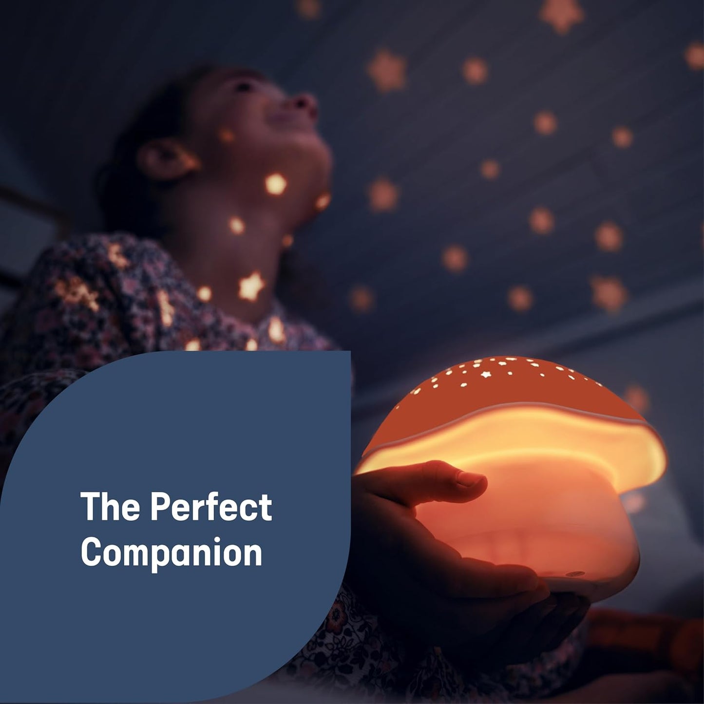 Pabobo Musical Stars Projector Mushroom - Pink