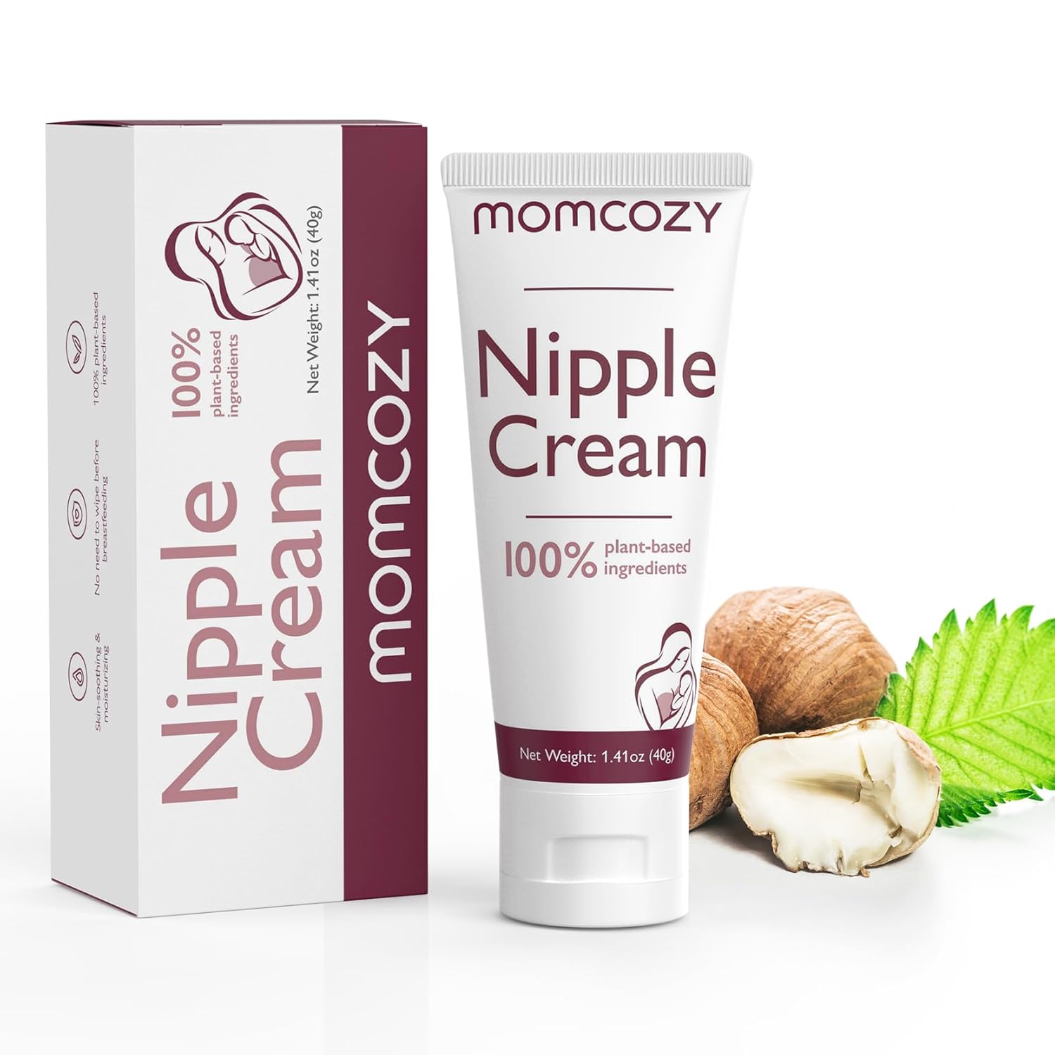 Momcozy 100% Momcozy Natural Nipple Cream, Vegan Lanolin-free Nipple Butter