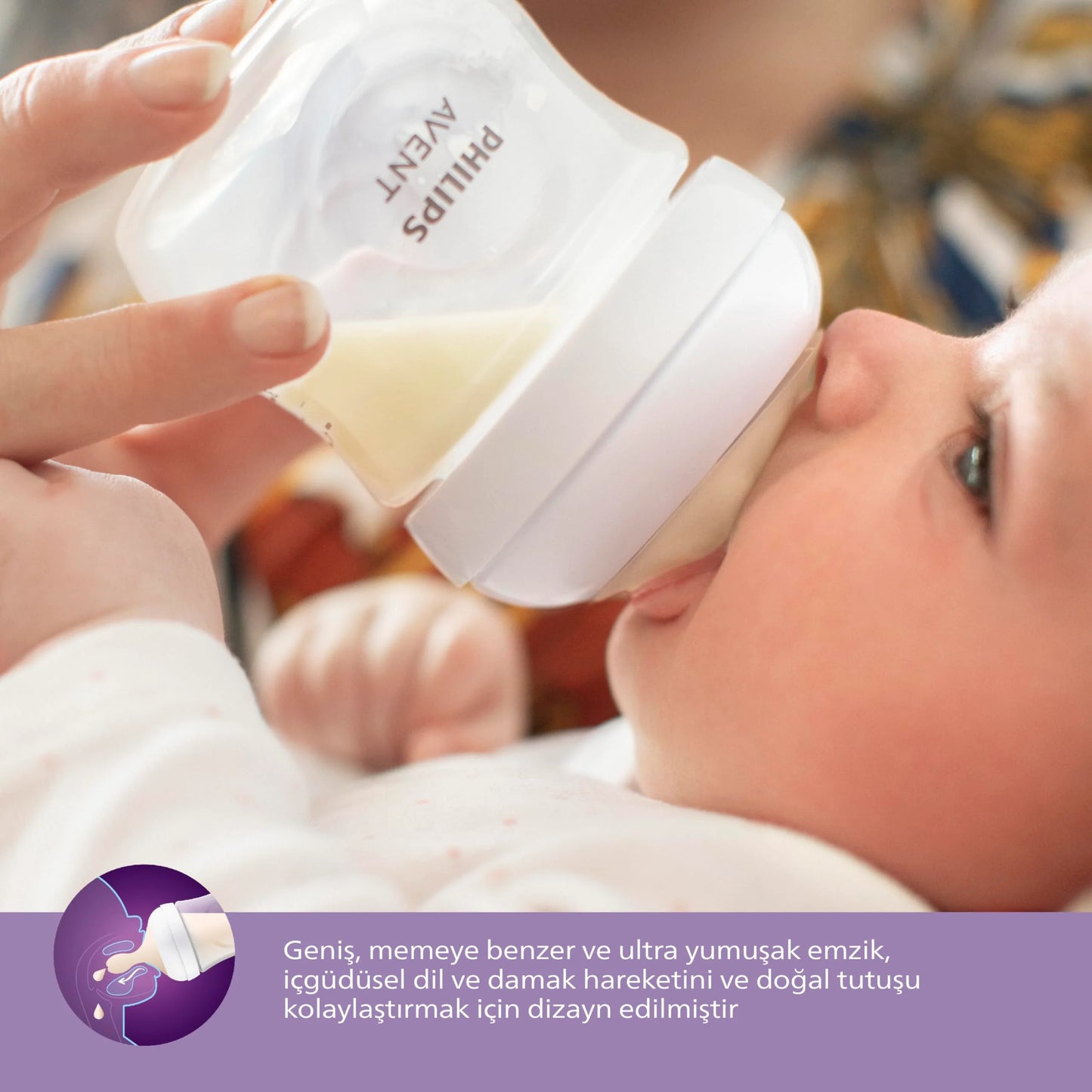 Philips Avent - Natural 3.0 Feeding Bottle With Vent - 125 ml