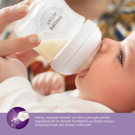 Philips Avent - Natural 3.0 Feeding Bottle With Vent - 125 ml