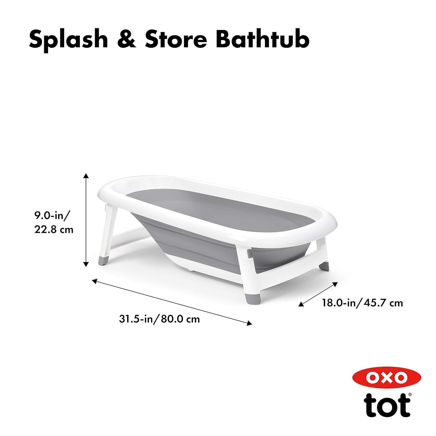 Oxo Tot Splash And Store Bath Tub