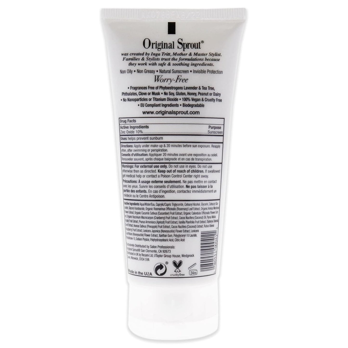 Original Sprout Face & Body Sunscreen (SPF 27)