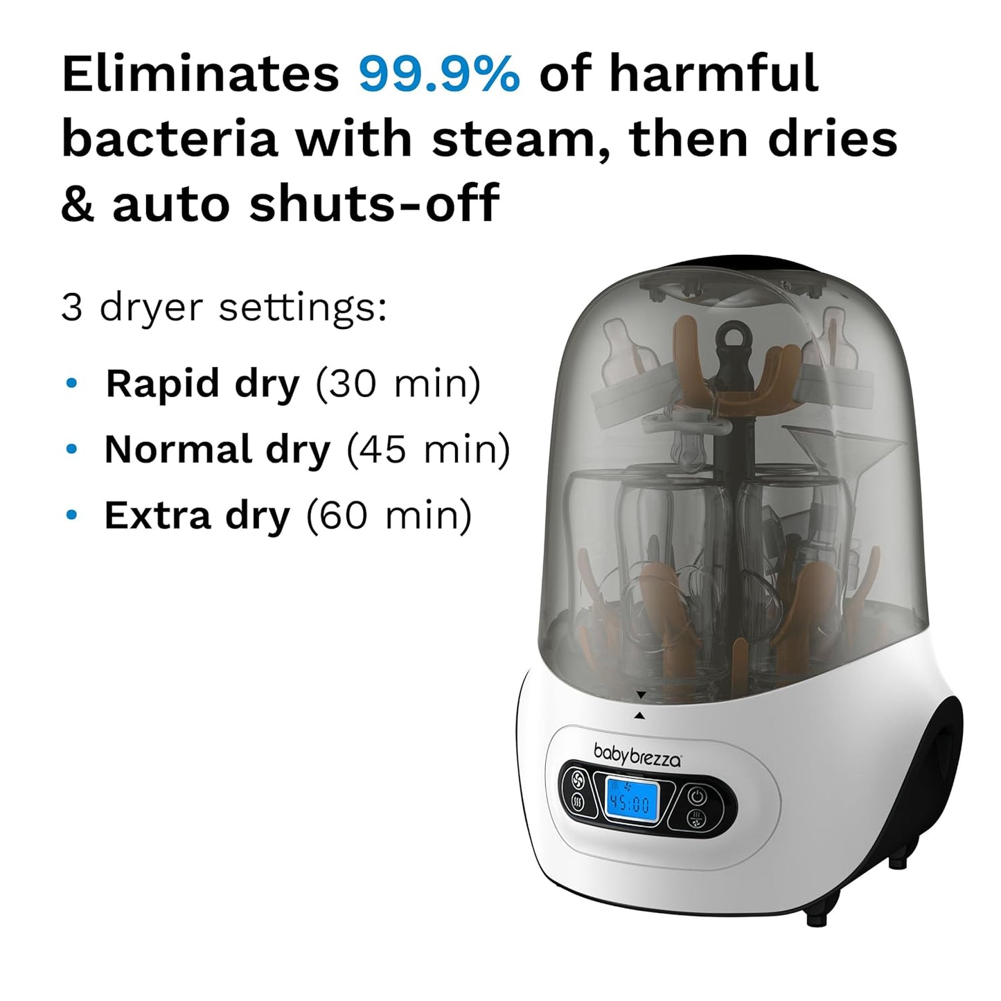 Baby Brezza - Baby Bottle Sterilizer And Dryer Machine - White
