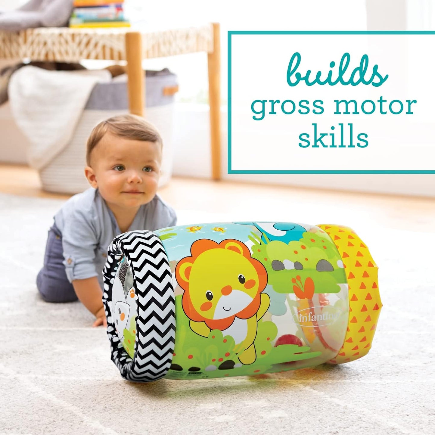 Infantino Jungle Peek & Roll | 6M+