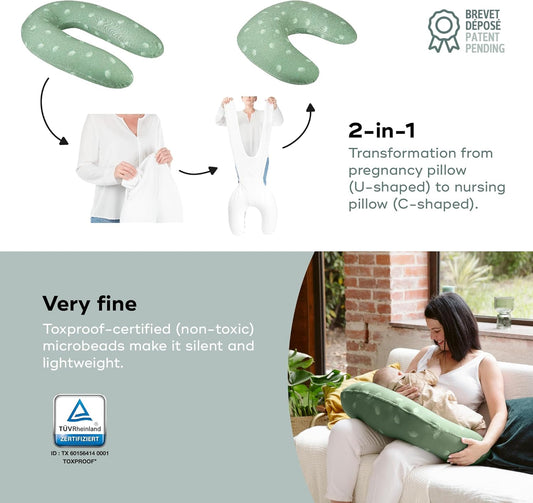 Babymoov  B.Love U-Shape Pregnancy Pillow - Wind Green