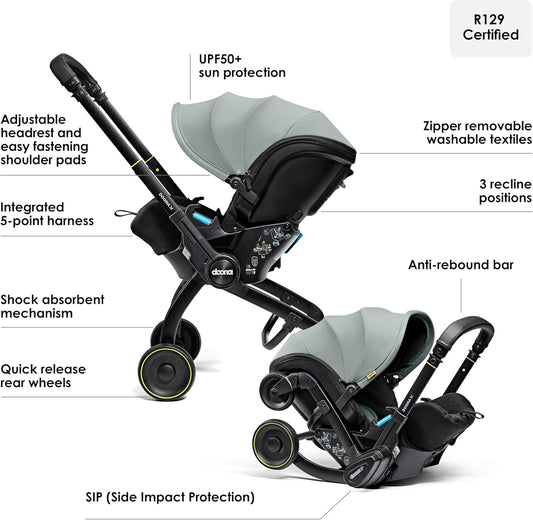 Doona X Infant Car Seat Dusty Sage