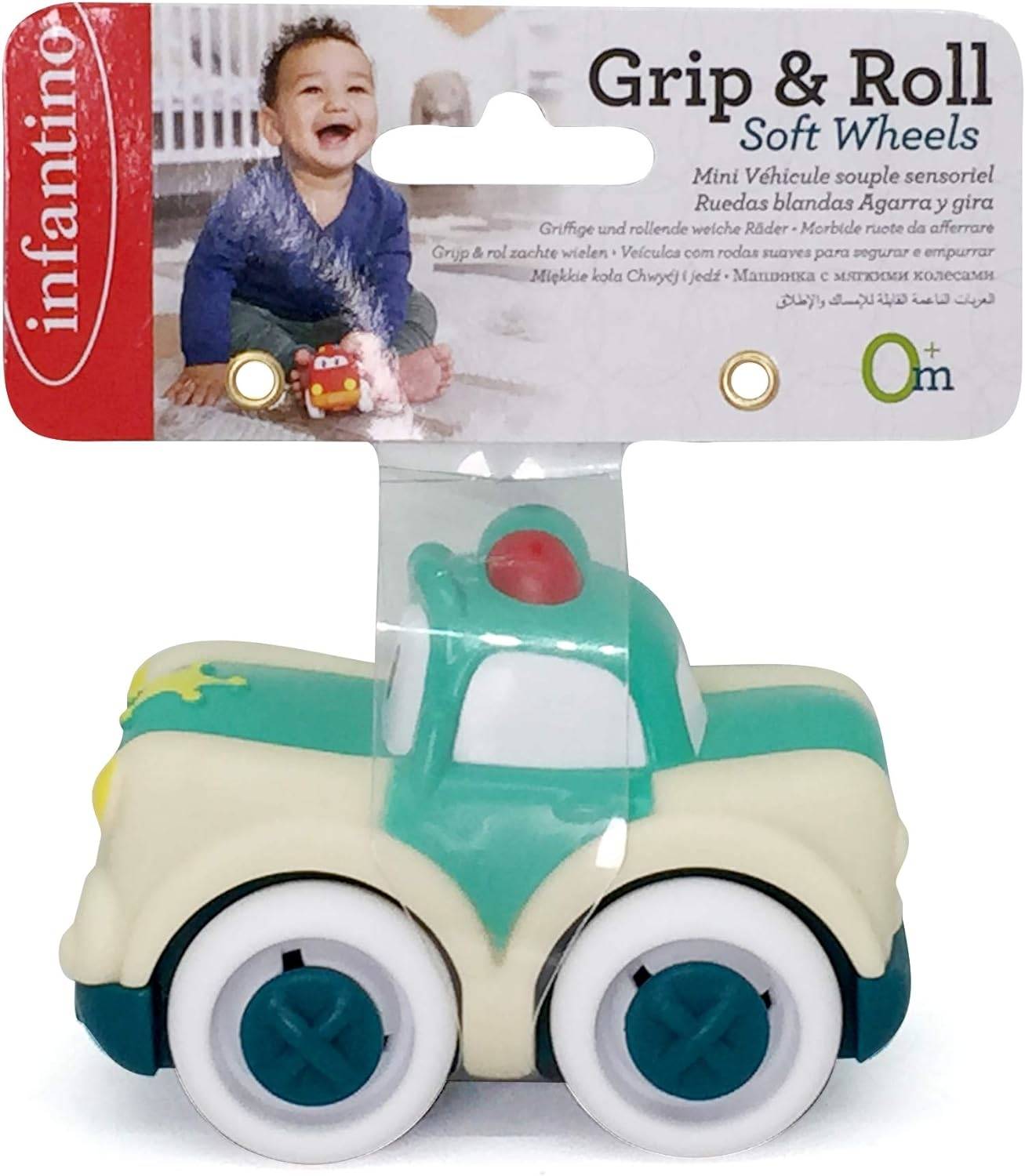 Infantino Grap & Roll Soft Wheels - Police Car | 0M+