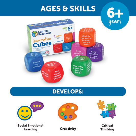 Learning Resources Conversation Cubes