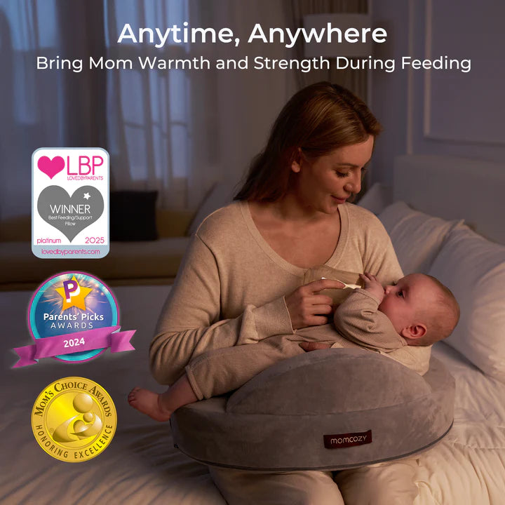 Momcozy Memory Foam Nursing Pillow Grey