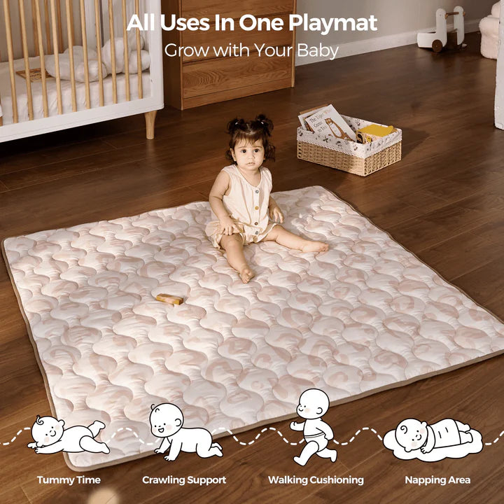 Momcozy Baby Portable Playmat Leopard Brown