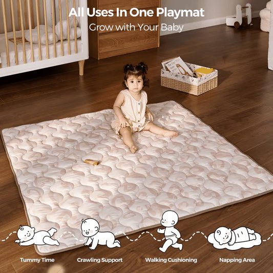 Momcozy Baby Portable Playmat Leopard Brown